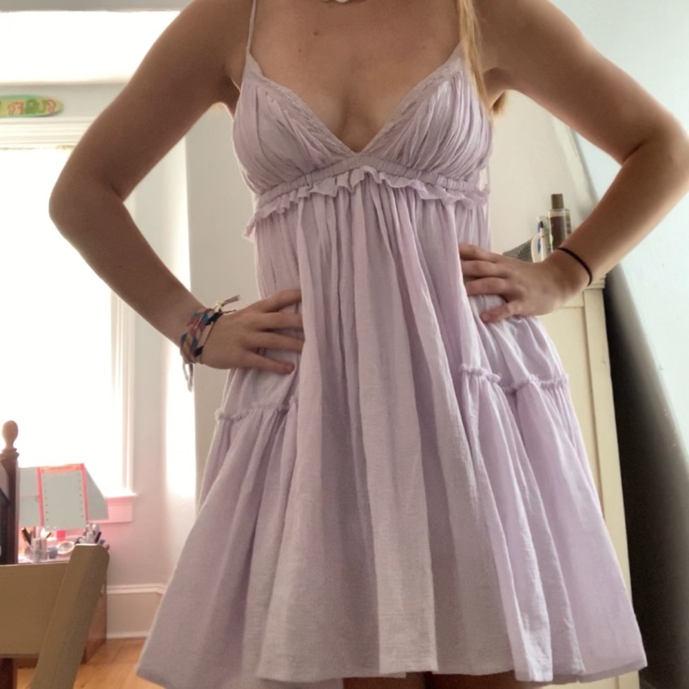 Em and Elle lilac babydoll dress